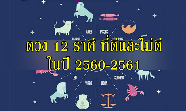 ดวงปีเกิดที่ดีและไม่ดีในปี 2560-2561 โดย อ.เทวฤทธิ์ อยู่สุนทร