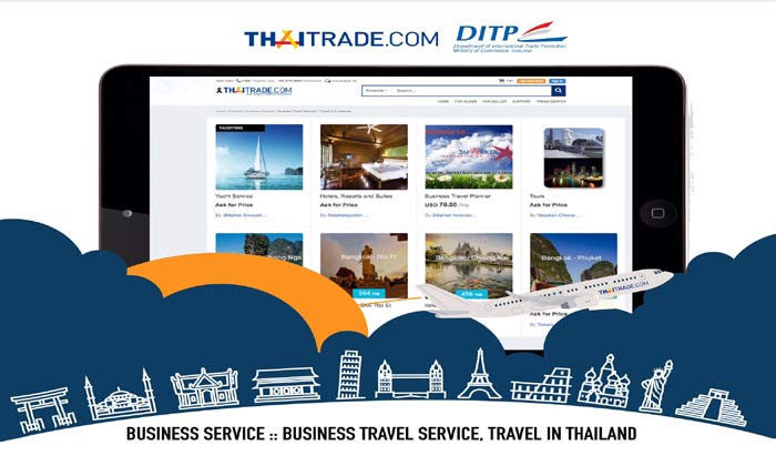 ก.ส่งเสริมการค้าฯ หนุนธุรกิจท่องเที่ยว ขายออนไลน์ในเว็บ Thaitrade.com ฟรี