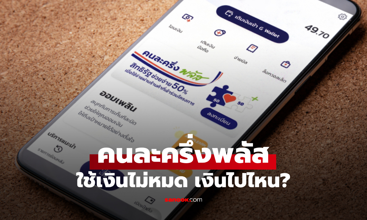 คนละครึ่งพลัส ตรวจสอบเงินคงเหลือใช้จ่ายผ่านแอปฯ เป๋าตังไม่หมด ธ.ค. 68 เงินไปไหน?